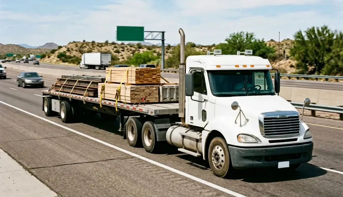 flatbed-truck-hauling